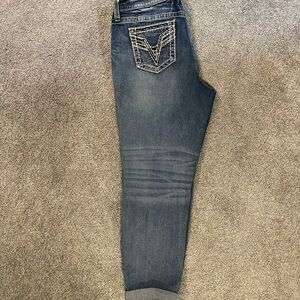 Vigoss Women's Boyfriend Jeans - Dark Blue